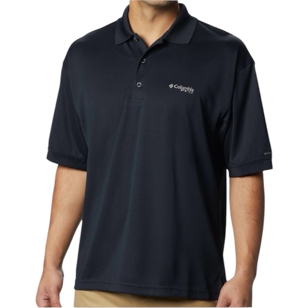 Columbia Men's Perfect Cast Polo Shirt Size XXL (Black)